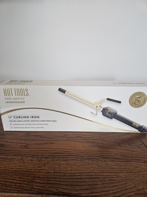 Hot Tools Pro Artist 24k Gold 1/2 Inch Extended Barrel Curling Iron NEW IRON