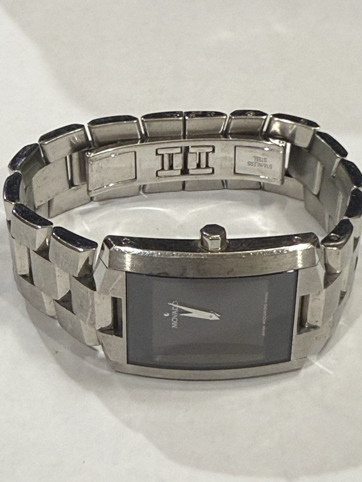 Vintage Movado Eliro Mens Quartz Wristwatch New Battery No Box