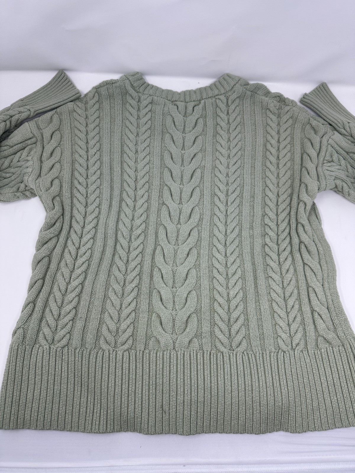 Philosophy by Republic Clothing Women’s Cable Knit Sweater – Size XS – Sage