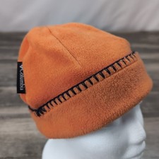 Columbia Vibrant Orange Fleece Beanie Hat Youth Size Small Cap Unisex Outdoor