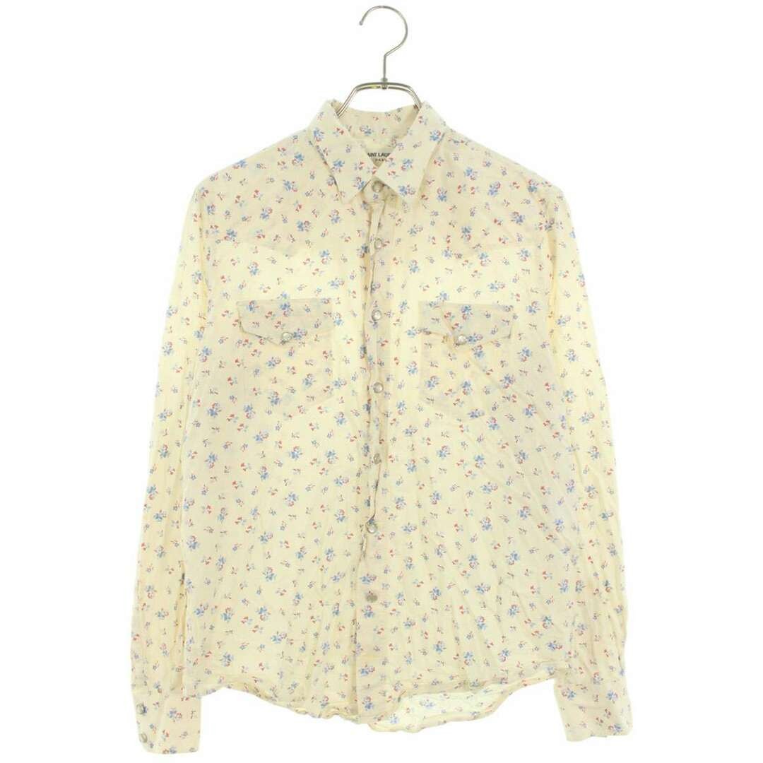 Camicia Saint Laurent Paris 15SS 373285 Y572H fantasia floreale manica lunga usata