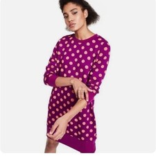 Victor Glemaud x Target Purple Polka Dot Long Sleeve Tunic Dress Size large nwt