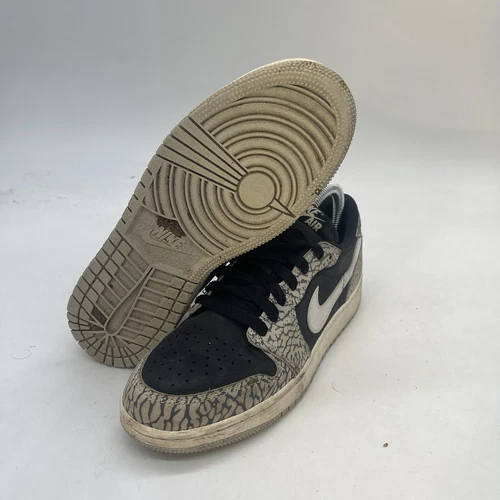 Jordan 1 scarpe basse nere cemento 5 5 anni donna 7 GS skater y2k