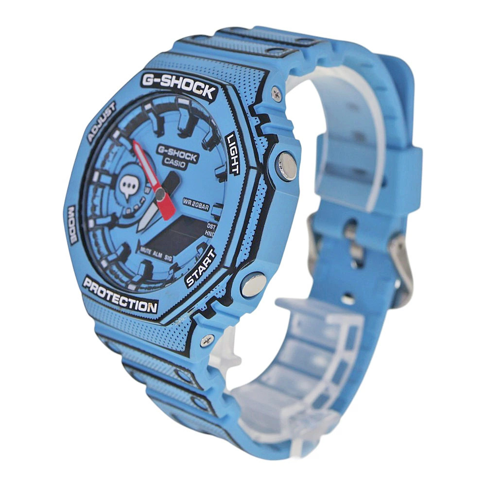 CASIO G-Shock GA-2100MNG-2AJR Blue Men's Used Watch #31131 | eBay
