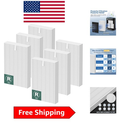 #ad Keep Air Clean Round: 6 HEPA Filters for Honeywell Purifiers MERV 12 Rated $50.99