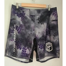 Born Primative Mens Swimwear Swim Board Shorts, Sz 32, 18 inch, 