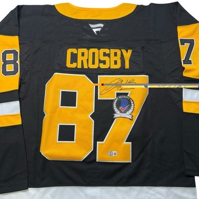 Sidney Crosby Signed Penguins Jersey BECKETT BAS COA Autographed #87