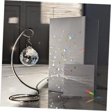 Tabletop Sympathy Gift with Stand, Crystal Ornament Memorialight With Stand