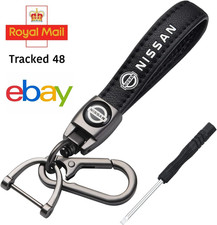 NISSAN Genuine Leather Keyring Matt Finish with screwdriver New UK SELLER