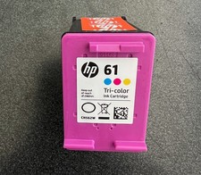 Genuine New HP 61 Tri-Color Ink Cartridge CH562WN No Box Open Bag Exp Dec 2026