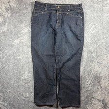 Marithe Francois Girbaud Blue Jeans Mens 40x29 Navy X Button Fly Y2K Denim Loose