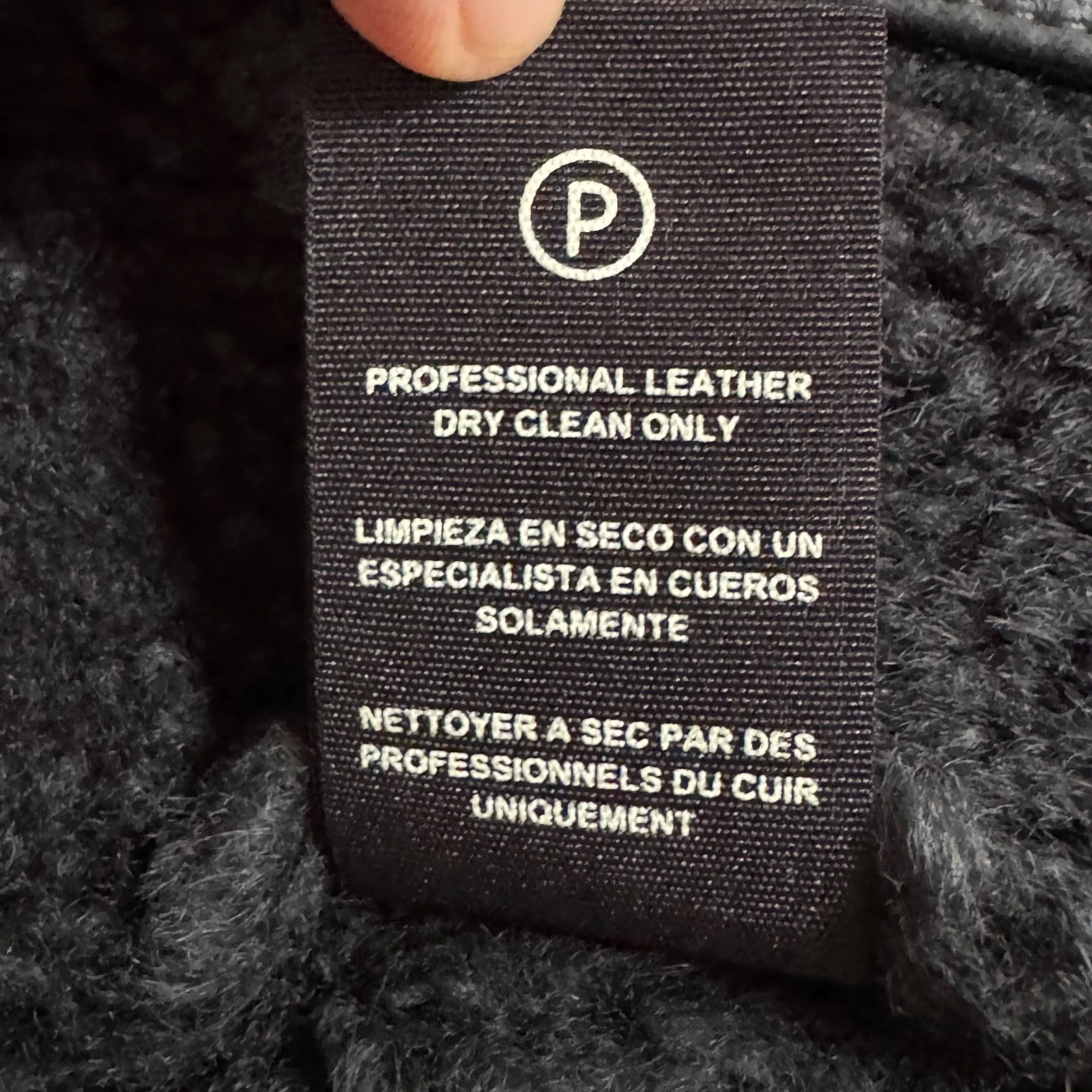 UGG Clint Men's Black Suede Lambskin Leather Shearling Trucker Jacket Coat M - product detail image 8