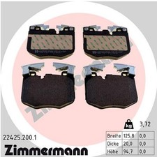 ZIMMERMANN Bremsbelagsatz Scheibenbremse 22425.200.1 f�r G30 BMW G32 G31 G11 G12