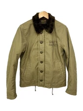 WACKO MARIA Deck Jacket S Cotton KHK Solid N 1