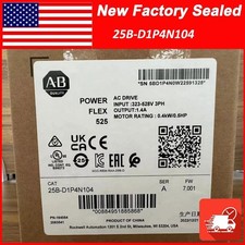 NEW Allen-Bradley 25B-D1P4N104 PowerFlex 525 0.4kW (0.5Hp) AC Drive 25B-D1P4N104