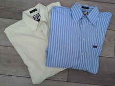 FACONNABLE France Men's Size L Dress Shirt 100% Cotton Made In USA Lot Of 2