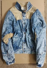 Vtg Men's L Jean Pierre Distressed Stained Jacket Coat 23 Pit 26 Long