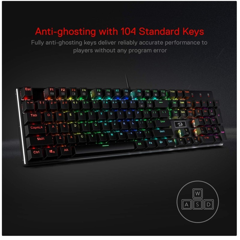 RGB LED Backlit Mechanical Gaming Keyboard