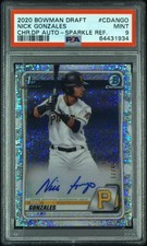 2020 Bowman Chrome Draft Nick Gonzales 1st RC Auto /71 Sparkle Refractor PSA 9🔥