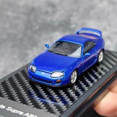 LCD 1/64 Scale Toyota Supra A80 Blue Diecast Model Car Toy NIB