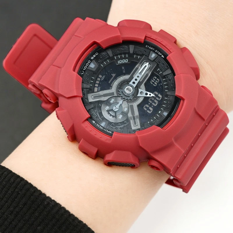 Juego de correas de reloj de resina con herramientas para Casio GA110 GD100 GAX100 GLS100 Series Foto 2 de 4