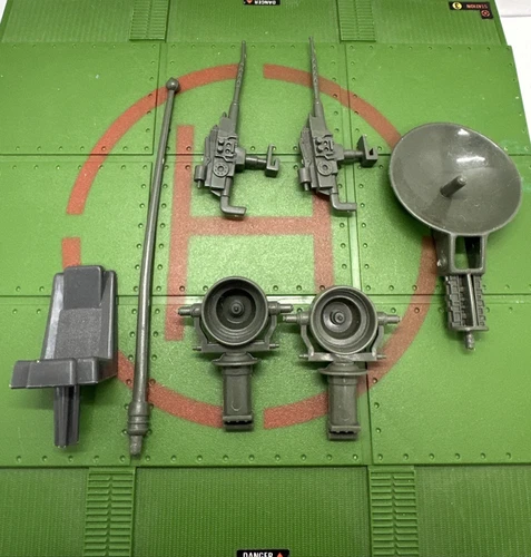 GI JOE Headquarters Command Center Parts Spotlight Radar Antenna Chair 1983