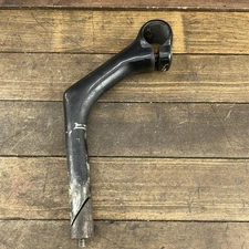 Bicycle Quill Stem 25.4mm Clamp High Rise Black Threaded 2 Bolt 330g MTB Road