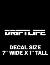 Drift Life Vinyl Decal Sticker Car Truck Window Jdm Drift Racing 6 7 8 10