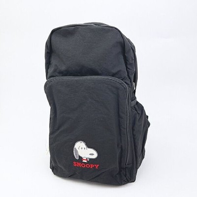 Snoopy Packable Rucksack Backpack mit Applikation Stickerei 6 Taschen Neu