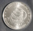 DON'T TREAD ON ME  1 OZ 0.999 FINE SILVER ROUND LOT-100711