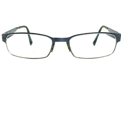 Zero G Jackson Heights Titanium Brushed Blue Steel Eyeglasses Frames H18929