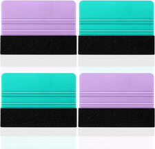 4PCS Felt Edge Squeegee Kit Vinyl Wrap Tools for Car Tint Crafts Wallpaper