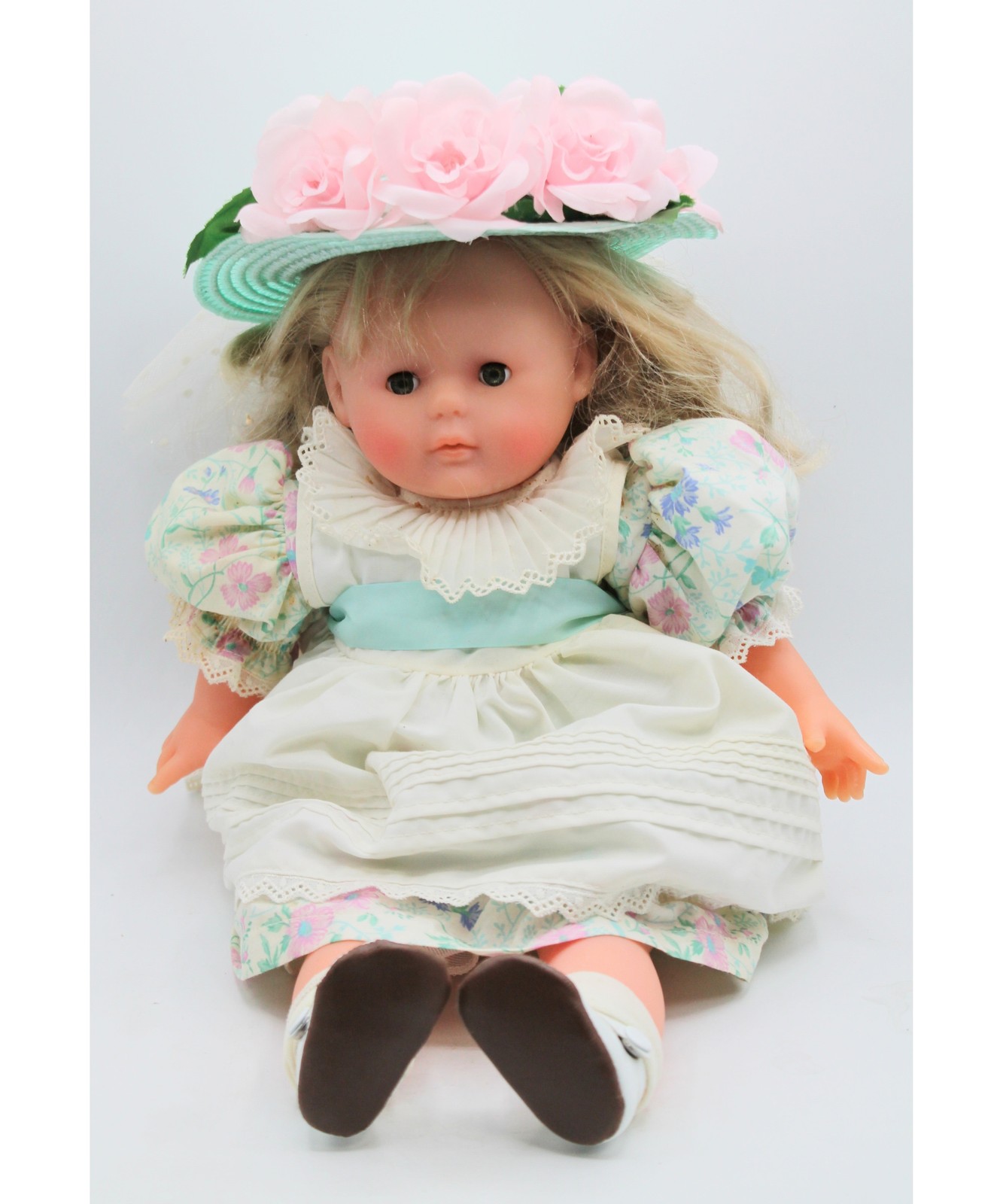 Corolle Vinyl Baby Doll in Floral Dress by Catherine Refaber