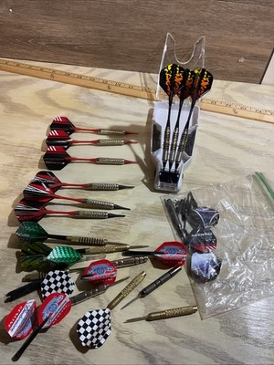 Lot of Throwing Darts Flights Tips Barrels Harrows Halex Steel & Soft Tips