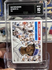 Topps 2023 Archives Ken Griffey Jr #29 Seattle Mariners MLB Card GMA Graded