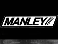 MANLEY Valves - Pistons - Original Vintage 1980’s Racing Decal/Sticker - 11 inch