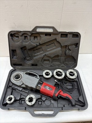 BAUER PORTABLE HAND HELD HEAVY DUTY ELECTRIC PIPE THREADER KIT 2028E-B READ