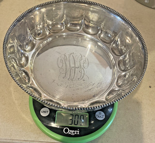 GORHAM Sterling Silver Bowl 8.5" wide x 2.7" high 10.9 oz 309 grams