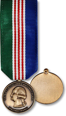 US D.C. District of Columbia National Guard Commendation Medal, miniature