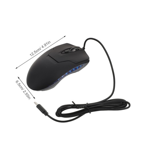 Glühende Kabelmaus Büro Gaming-Computermaus Computer-Gaming- - Bild 8 von 12