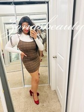 Fashion Nova Preppy Sassy School Girl Two Piece Outfit Size L Stylish Crop Top