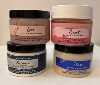 Bath & Body Works Aromatherapy Body Scrub Creamy Sugar Clay Salt - YOU CHOOSE