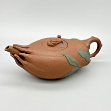 Vintage Buddha’s Hand Chinese Yixing Zisha Clay Teapot Fruit Motif ~ Rare Design