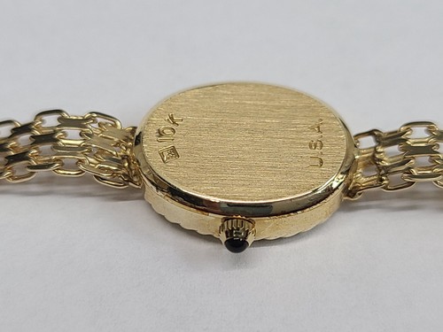 Vintage Geneve Womens Ladies Quartz Solid 10k Gold Watch 14.5mm - Picture 12 of 19