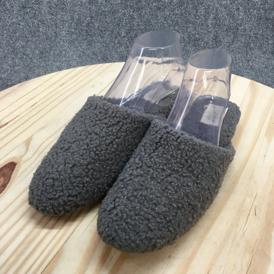 Zapatillas Universal Thread para mujer 9,5 Margot Mules gris imitación piel cómodas sin cordones Foto 3 de 4