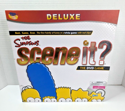 The Simpsons Deluxe Edition Scene It? DVD Board Game Mattel Games Complete 2009 - Picture 16 of 23