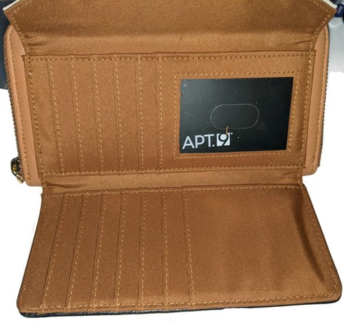 Apt 9 RFID Secure Ziparound Wallet Clutch Organizer, Multicolor - Picture 2 of 5