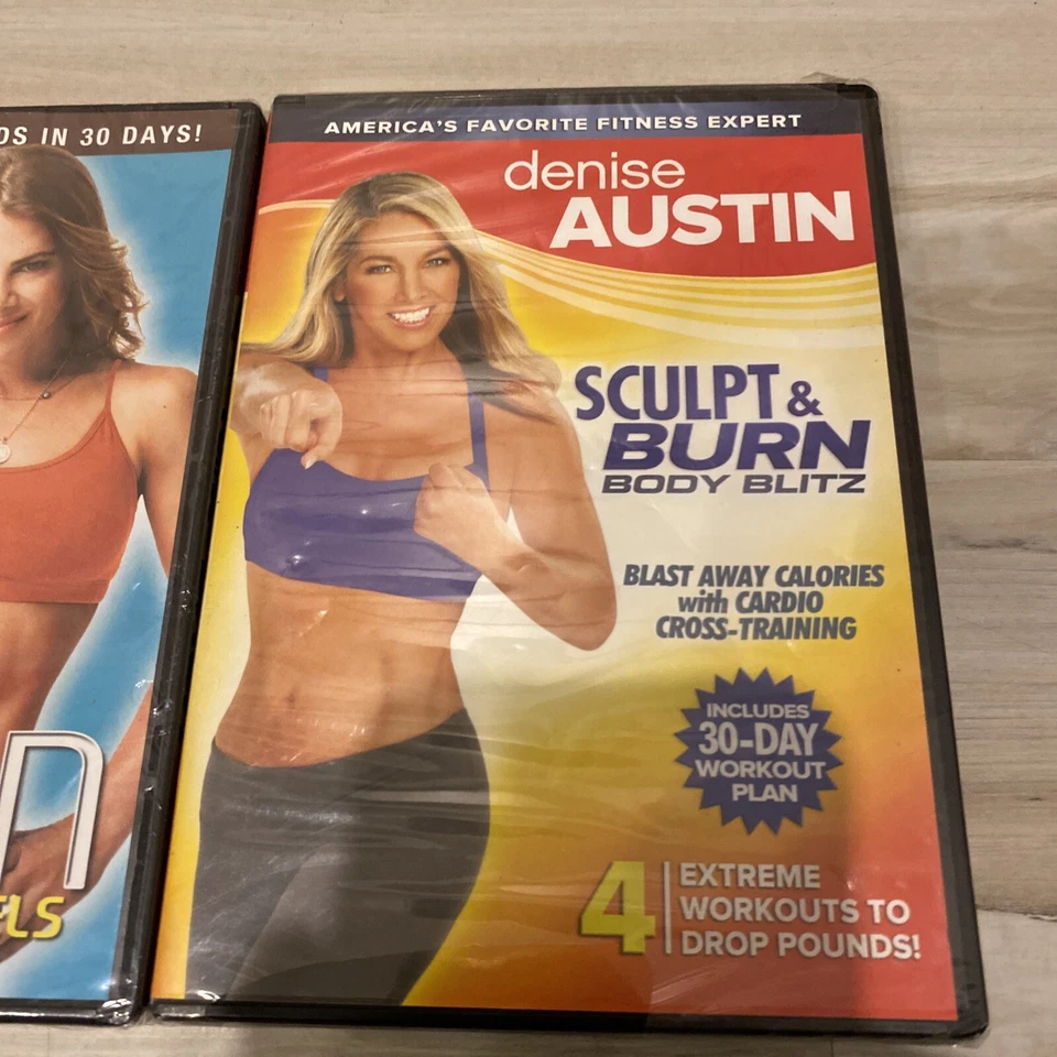 Jillian Michaels - 30 Day Shred & Denise Austin Sculpt & Burn Brand New DVD LOT - Image 3 of 4