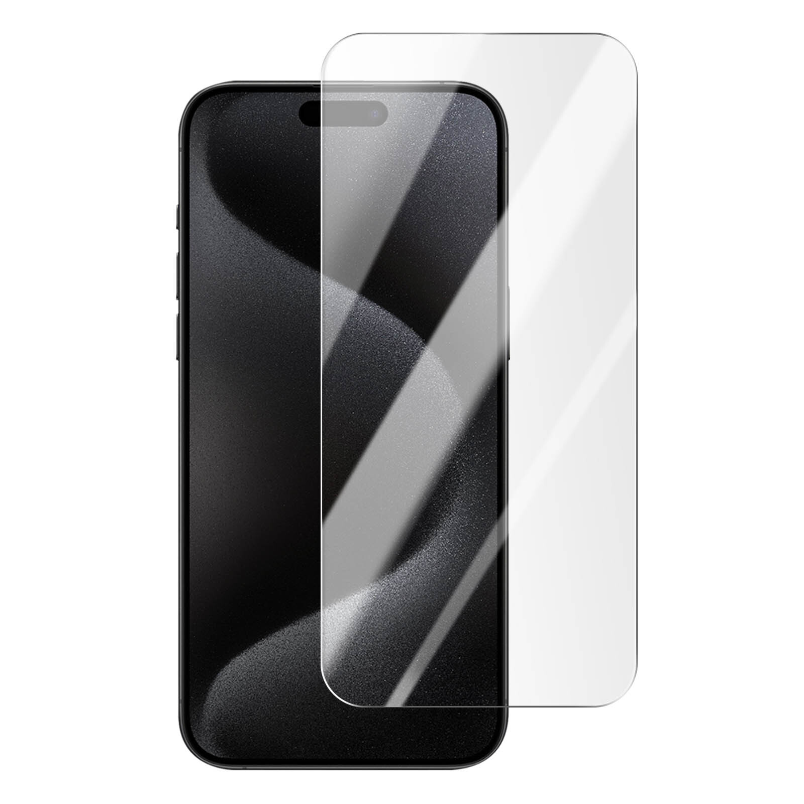 Tempered Glass for iPhone 15 Pro 9H 4smarts Second Glass Transparent
