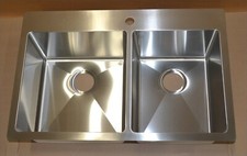 Elkay Crosstown 18 Gauge S.S. 33"x22" 1-Hole Double Bowl Dual Mount Sink